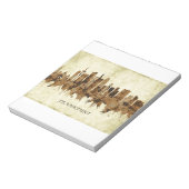 フランクフルトドイツシティスケープ ノートパッド (回転)