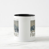 フランクフルトドイツスカイラインレトロヴィンテージ土産 マグカップ (中央)