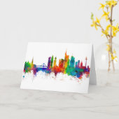 フランクフルトドイツスカイライン カード (黄色い花)