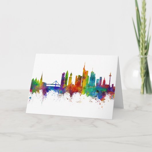 フランクフルトドイツスカイライン カード (正面)