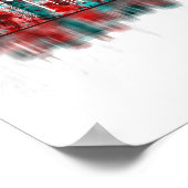 フランクフルトドイツスカイライン ポスター (角)