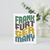 フランクフルトドイツレトロウェーブ ポストカード (スタンド正面)