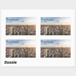 フランクフルトドイツ土産 長方形シール