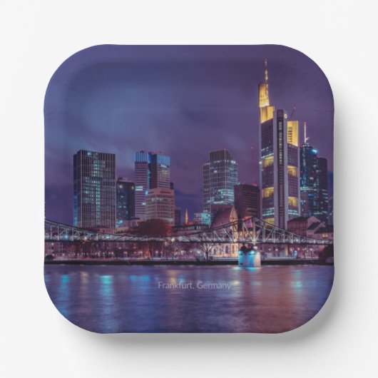 フランクフルトドイツ ペーパープレート (正面)