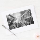 フランクフルトドイツ 長方形シール (封筒)