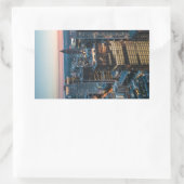 フランクフルトドイツ 長方形シール (バッグ)