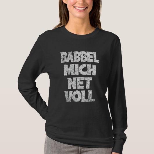 フランクフルトヘッセンBabbel Michネットフル方言 Tシャツ (正面)