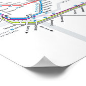 フランクフルトメトロのポスター ポスター (角)