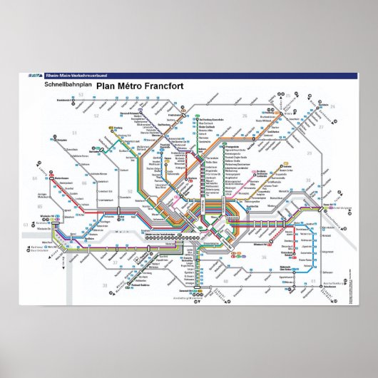 フランクフルトメトロのポスター ポスター (正面)