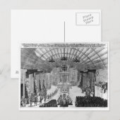 フランクフルト・アム・マインのローマーハールでの宴会 ポストカード (正面/裏面)