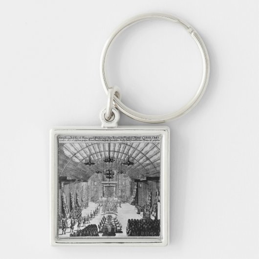 フランクフルト・アム・マインのRomerホールの宴会 キーホルダー (正面)