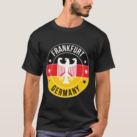 フランクフルト ドイツ市Tシャツ Tシャツ (正面)