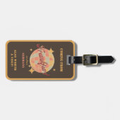 フランクフルトFFMドイツレトロヴィンテージトラベル ラゲッジタグ (正面横)