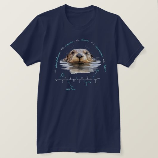 フランクペプチド、Otter 2、カスタム文字、ダーク Tシャツ (デザイン正面)