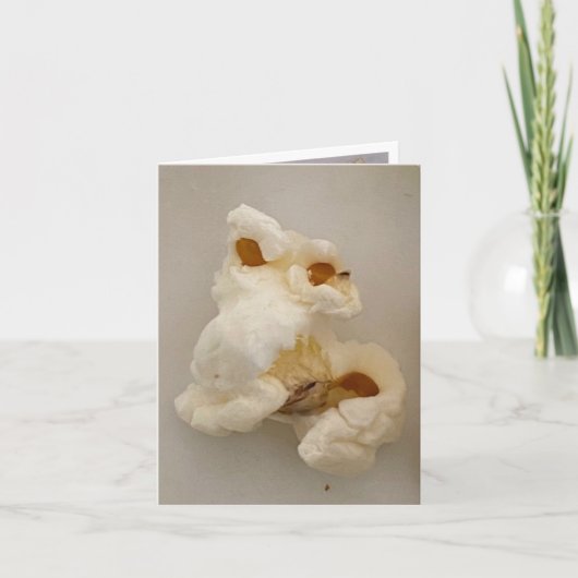 フランクポップコーン🍿大きな鼻でキラキラ サンキューカード (正面)