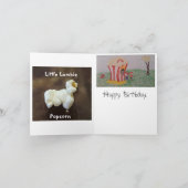 フランクポップコーン🍿大きな鼻でキラキラ サンキューカード (内部)