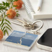 フランクランド諸島 – オーストラリアのアクリルキーリング キーホルダー (正面右)