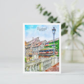 フランクリッチフランストラベルプレイスウォーターカラー ポストカード (スタンド正面)