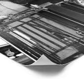 フランクリンとエレノールルーズベルトがスタッフと一緒に電車に ポスター (角)