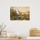 フランクリンの戦い(クルツとアリソンによる) 1864年 ポスター (キッチン)