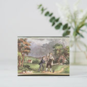 フランクリンの電気実験 ポストカード (スタンド正面)