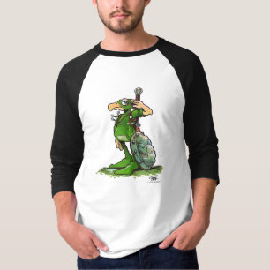 フランクリンゴシック様式緑の野球 Tシャツ