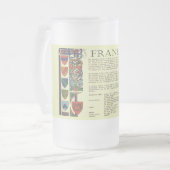 フランクリンファミリーネームビアマグ フロストグラスビールジョッキ (正面左)