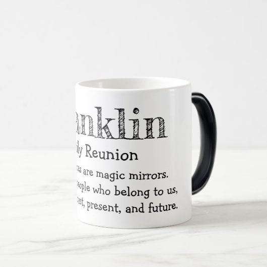 フランクリンファミリー懇親会コーヒーマグ モーフィングマグカップ (正面右)