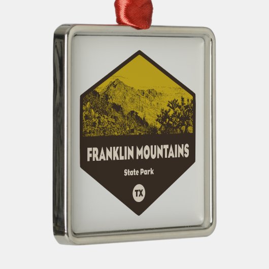 フランクリンマウンテンズ州パークエルパソテキサス州 メタルオーナメント (右)