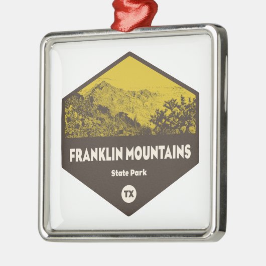 フランクリンマウンテンズ州パークエルパソテキサス州 メタルオーナメント (左)