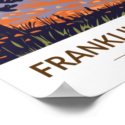 フランクリンマウンテンズ州パークテキサス州ヴィンテージ ポスター (角)