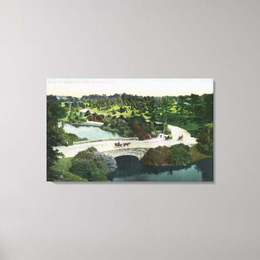 フランクリン公園の一般景観 キャンバスプリント (正面)