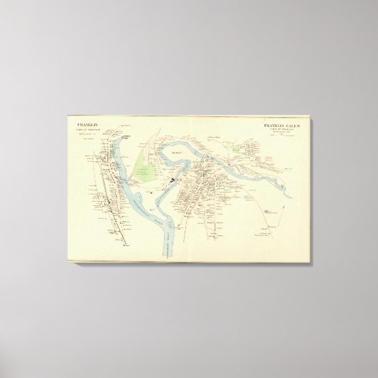 フランクリン滝 キャンバスプリント (正面)