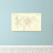 フランクリン滝 キャンバスプリント (インサイチュ (ウッドフロア))