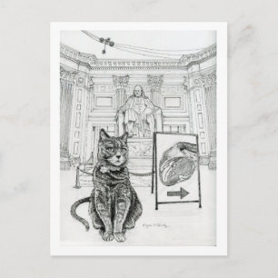 フランクリン記念館近くのフィラデルフィアの猫 ポストカード