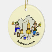 フランクリン郡VAムーンシャインキャピトルオーナメント セラミックオーナメント (左)