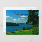フランクリン・カウンティ・インディアナ州ブルックビル湖 ポストカード (正面/裏面)