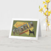 フランクリン、テネシー州-大きい手紙場面 カード (黄色い花)