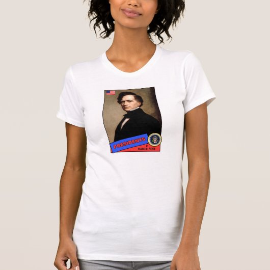 フランクリン・ピアース・ベースボールカード Tシャツ (正面)