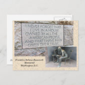 フランクリン・ルーズベルト記念 – ポストカード (正面/裏面)