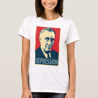 フランクリン・ルーズベルト-不況: OHPの女性上 Tシャツ