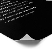 フランクリン・D・ルーズベルトの独裁への警告 ポスター (角)