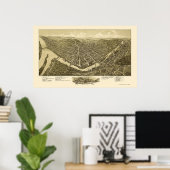 フランクリン， PAパノラママップ – 1901 ポスター (ホームオフィス)