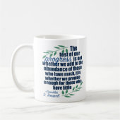 フランクリンD.ルーズベルト感動的進捗引用文 コーヒーマグカップ (左)