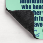 フランクリンD.ルーズベルト感動的進捗引用文 マウスパッド (コーナー)