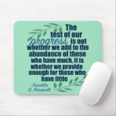 フランクリンD.ルーズベルト感動的進捗引用文 マウスパッド (マウス)