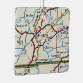 フランクリンVAヴィンテージマップ セラミックオーナメント (右)