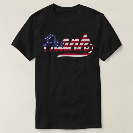 フランク名アメリカ国旗 Tシャツ (デザイン正面)