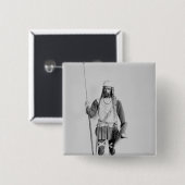 フランク族の戦士のモデル 缶バッジ (正面&裏面)