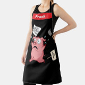 フランク...お前か?おもしろい飼育動物BBQ愛好家 エプロン (インサイチュ)